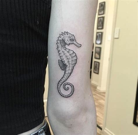 Seahorse Tattoo Done By Sarah Akers Ocean Tattoos Mermaid Tattoos