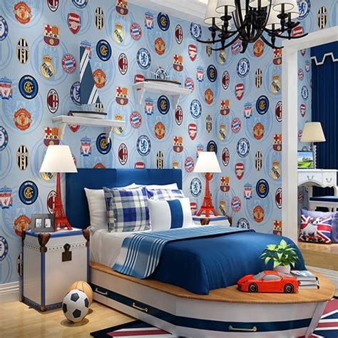 Sports Wallpaper For Kids Room Create A Fun Retro Boys Bedroom With