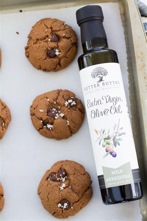 Crunchy Double Chocolate Salted Olive Oil Cookies Sutter Buttes Olive