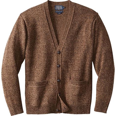 Pendleton Shetland Cardigan Sweater Mens