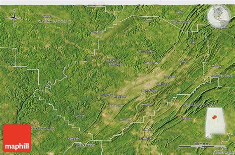 Satellite 3d Map Of Jefferson County