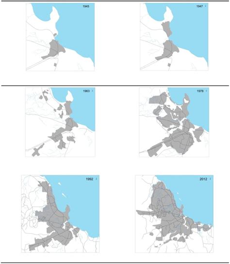 map 5 dar es salaam temporal spatial growth source master plan download scientific diagram