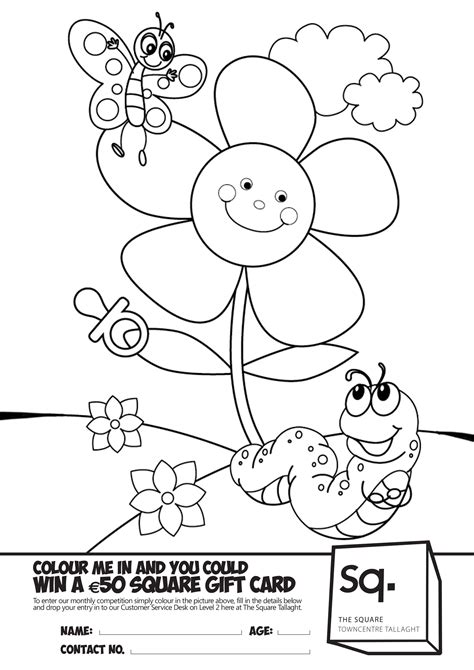 Colouring Pages The Square Towncentre Tallaght