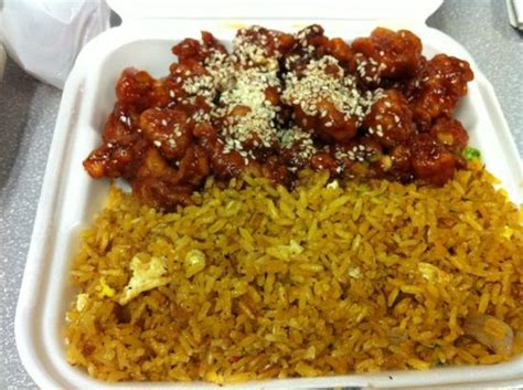 Sesame Chicken And Fried Rice Picture Of 126 Chinese
