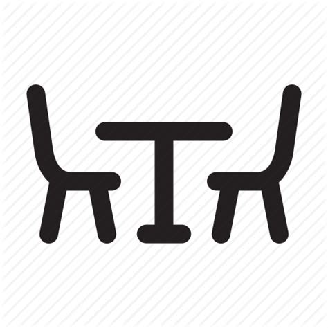 Rotate this 3d object and download from any angle. Cafe, dining, hotel, outside, room, seats, table icon