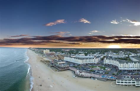 Sunset Over The New Jersey Coast Pier Village Aerial Etsy