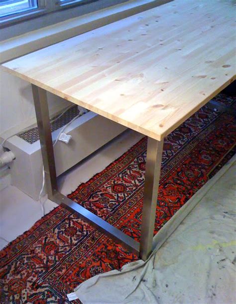 Easy Diy Desk With Ikea Table Tops And Legs
