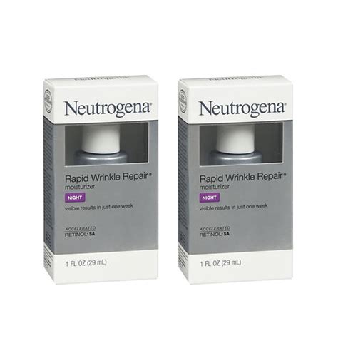 Neutrogena Rapid Wrinkle Repair Moisturizer Night 1 Oz 2 Pack