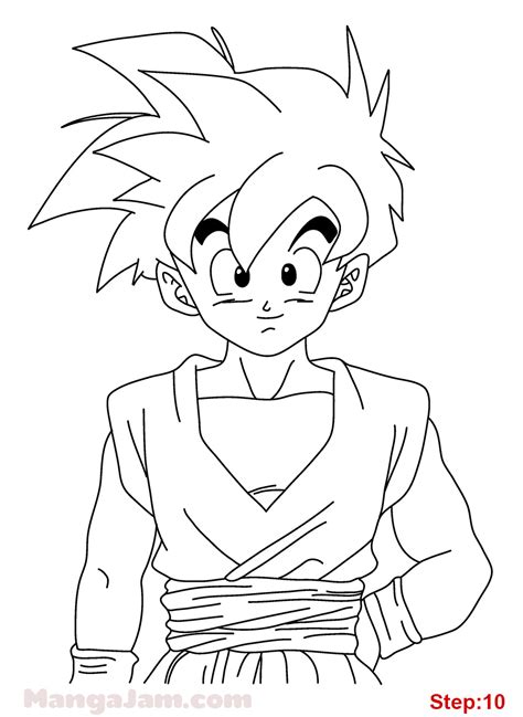 How to draw vegeta easy dragonball z gt in 2019 easy drawings. How to Draw Gohan from Dragon Ball - Mangajam.com