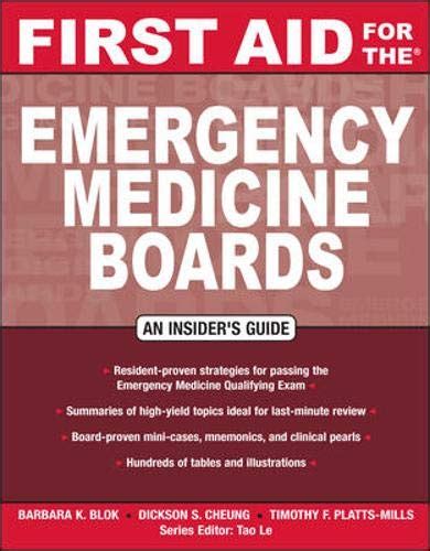 First Aid For The Emergency Medicine Boards First Aid Specialty Boards