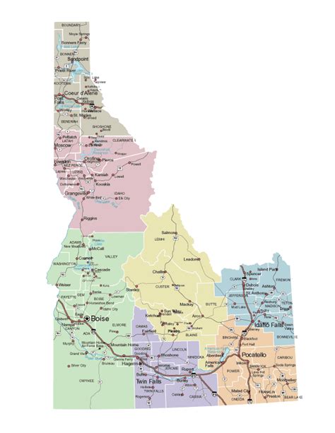Boise City Idaho Map