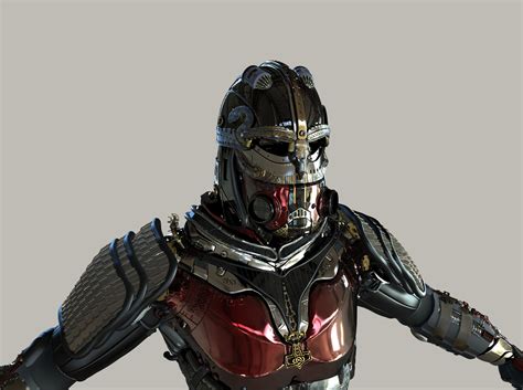 Artstation Futuristic Armor Viking Based Marcos Palante In 2021