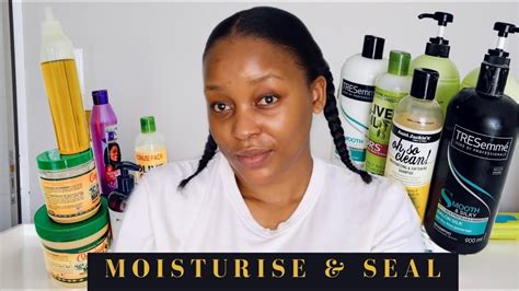 RELAXED HAIR CARE How I Moisturise And Seal My Relaxed Hair South African Youtuber YouTube