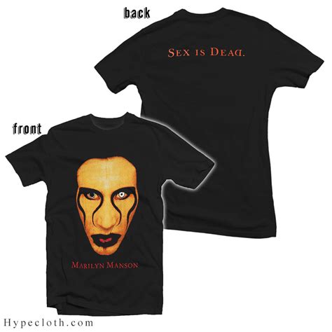 Vintage Marilyn Manson Sex Is Dead T Shirt Unisex