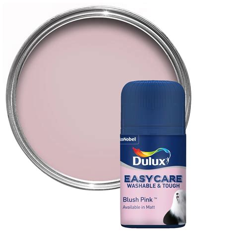 Dulux Easycare Blush Pink Matt Emulsion Paint 005l Tester Pot