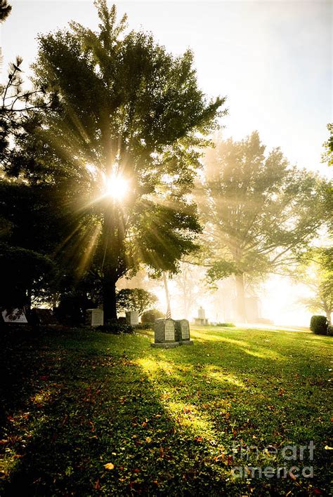 Sunburst Over Cemetery Photograph By Amy Cicconi Fine Art America