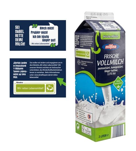 Wir haben 2 und da hab ich meist glück. "Riech mich! Probier mich!" MHD-Hinweis auf Milch: ALDI ...