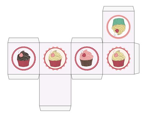 10 Best Free Printable Cupcake Boxes Pdf For Free At Printablee