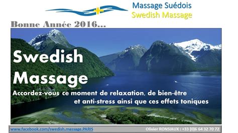 Swedish Massage Massage Suedois Paris Grand Paris Seine Ouest Youtube