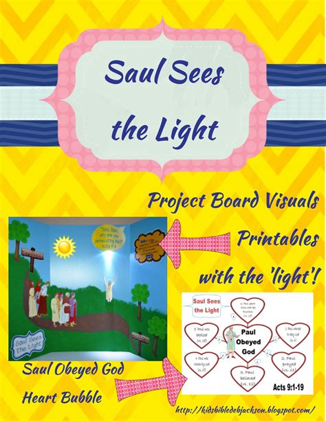 Bible Fun For Kids Saul Blinded By The Light