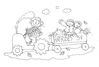 Free fall color by letter worksheets fall kindergarten. Hayrides 5 Cents | Digi stamps, Digital stamps, Stamp