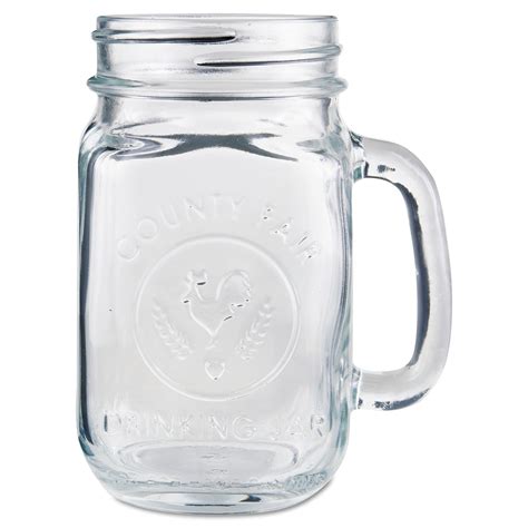 Libbey Clear Glass Drinking Jars