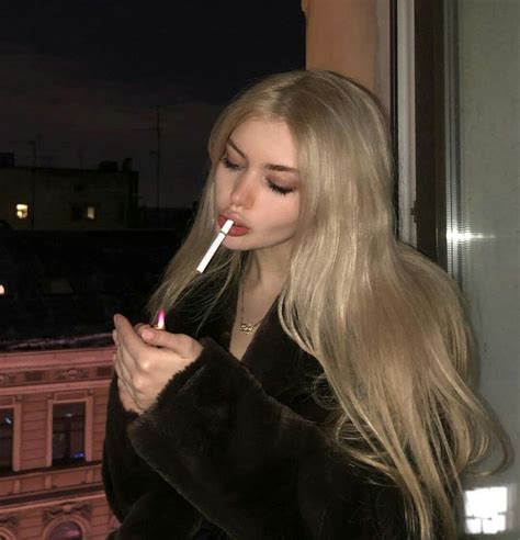 c h i c a bad girl aesthetic girl smoking long hair styles