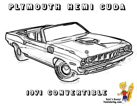 American muscle car coloring sheets for boys. Macho Muscle Car Printables | Free | Muscle Car Coloring ...