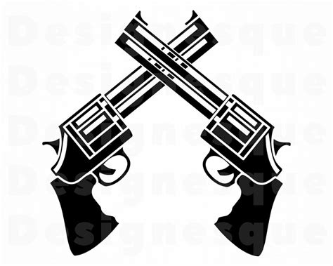 Pistole Logo Svg Revolver SVG SVG SVG Pistole Gun Waffe Etsy