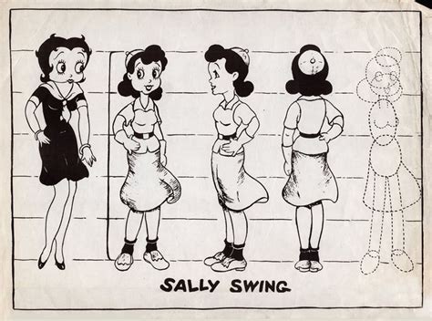 Model Sheets Of Some Side Characters From The Betty Boop Cartoons
