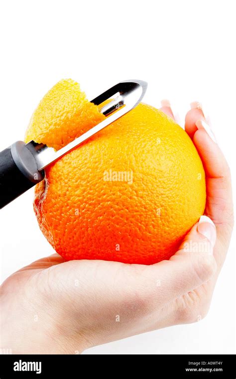 Peeling Orange Skin Stock Photo Alamy