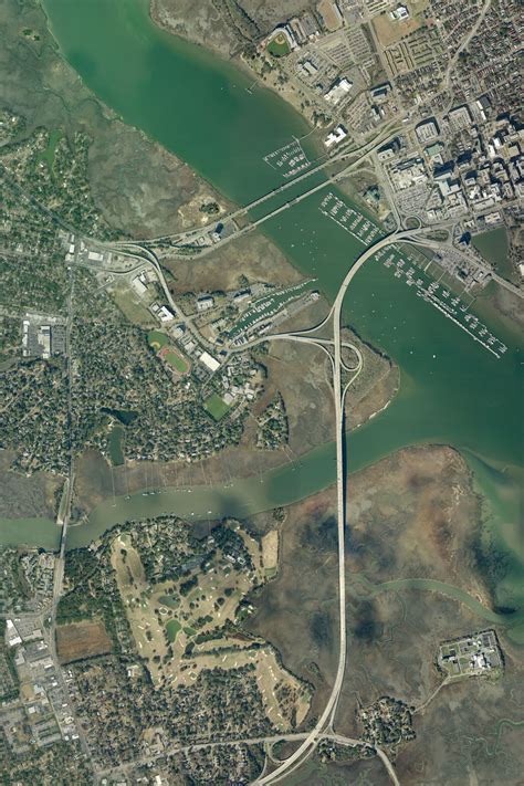 The Charleston South Carolina Satellite Poster Map