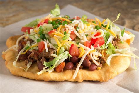 50 States And 50 Foods Arizona Navajo Taco Bread By The Food Channel