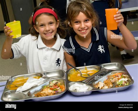 Primary School Lunchtime School Canteen Hi Res Stock Photography And