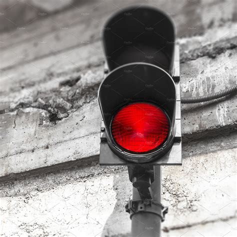 Red Traffic Light Stock Photo Containing Grunge And Red Abstract