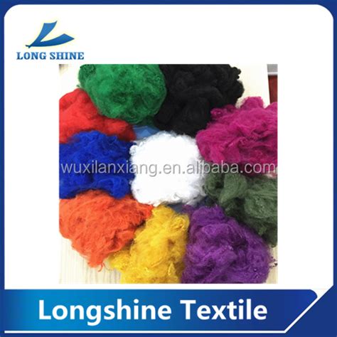 7d 64mm Dope Dyed Poly Fiber For Filling Colored Poly Fill - Buy Colored Poly Fill,Colored Poly ...