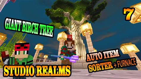 Come try this tree fish farm. Minecraft Studio Realms New Adventures 7 | Building Giant ...