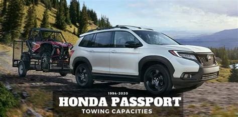 Maybe you would like to learn more about one of these? 1994-2021 Honda Passport Towing Capacities & Charts | Let ...
