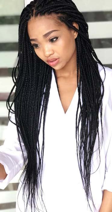 23 Best Long Box Braids Hairstyles And Ideas Stayglam