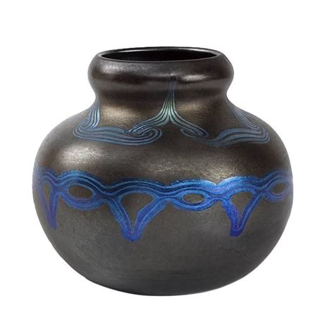 Decorated Glass Vase By Louis Comfort Tiffany For Sale At Stdibs