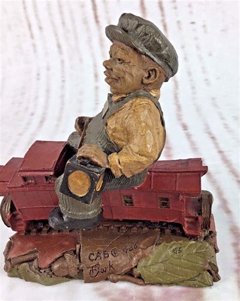 Retired Vintage 1986 Tom Clark Gnome Figurine Train Caboose Etsy