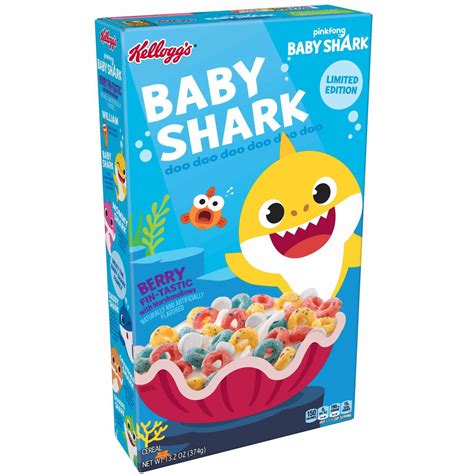 Kelloggs Baby Shark Breakfast Cereal Berry Fin Tastic 132 Oz