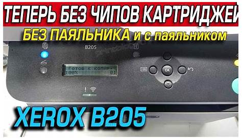 Прошивка принтера XEROX B205. Зачем? Как? Инструкция. Видео.