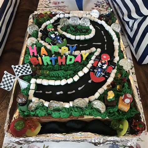 Mario Kart Birthday Cakes Dalliance Super Mario Kart 5th Birthday