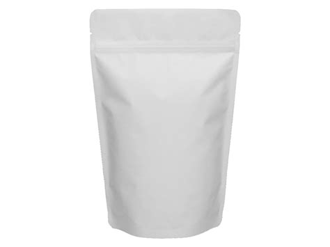 White Matte Stand Up Pouch