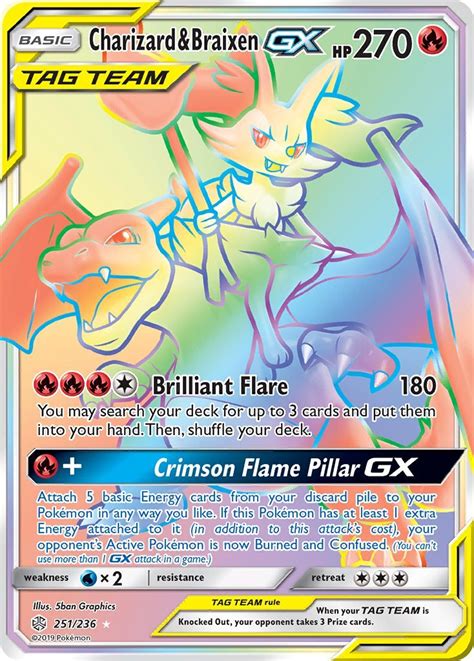 2009 pokemon cards platinum burger king promo set of 12. Charizard & Braixen GX 251/236 SM Cosmic Eclipse Holo ...