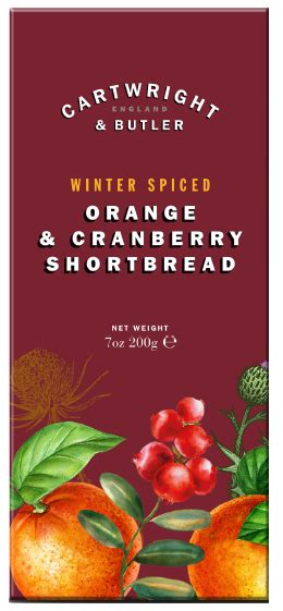 Orange Cranberry Shortbread från Cartwright Butler