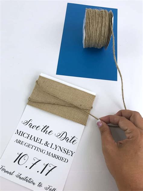 Rustic mason jar lights lace wedding save the date announcement postcard. DIY Beach Theme Save The Date Cards | MoscatoMom.com