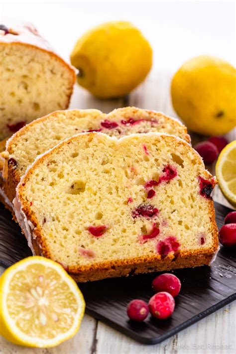 Lemon Cranberry Bread Bake Eat Repeat