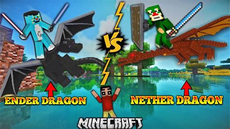 Today i have a bunch of custom nether portals to show you. Minecraft | Ender Dragon VS Nether Dragon | With | Oggy ...